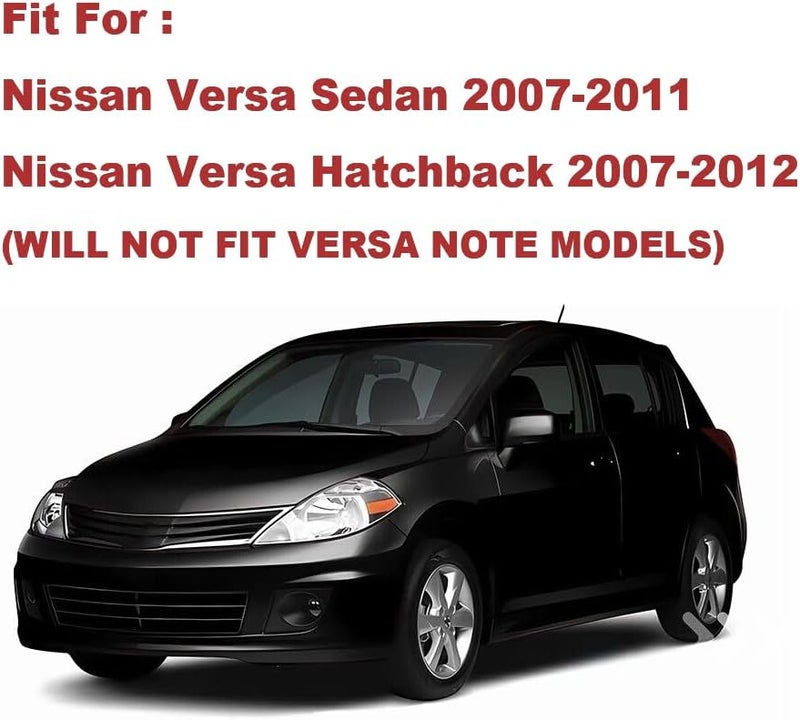 LFONEIBGG For 2007-2012 Nissan Versa Front LH and RH Cowl Extension Trim Windshield Wiper side Corner Panel Fender Cover - Image 2